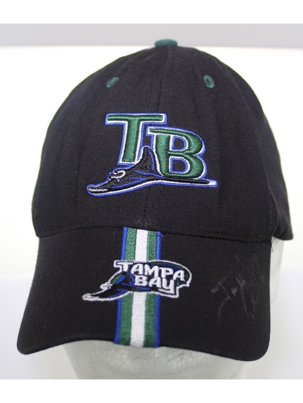 Vintage Tampa Bay Rays Twins Enterprise Adult Small - Medium Hat Cap Autographed